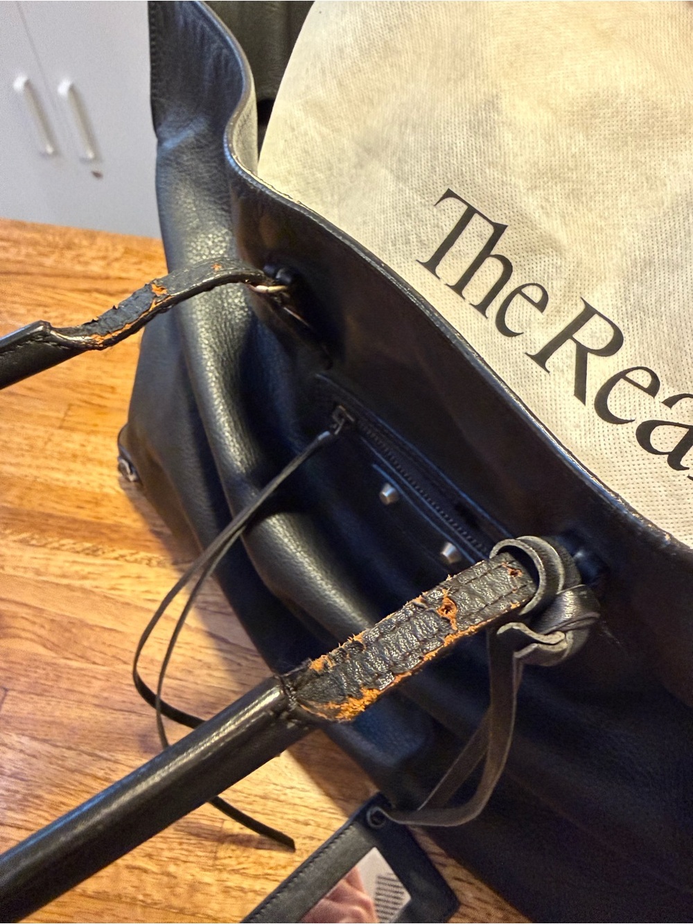 Balenciaga vintage papier A3 black leather tote - Picture 8 of 12